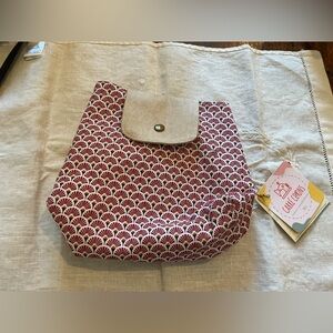 NWT Carre’ Cotion Patterned Pouch made in Paris